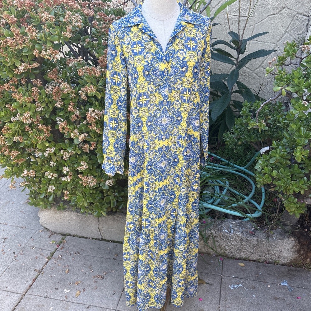 For Love & Lemons Floral Long Sleeve Maxi Dress